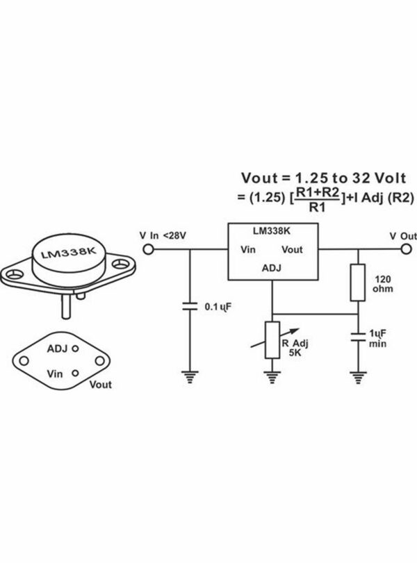 Regulador de voltaje LM338K