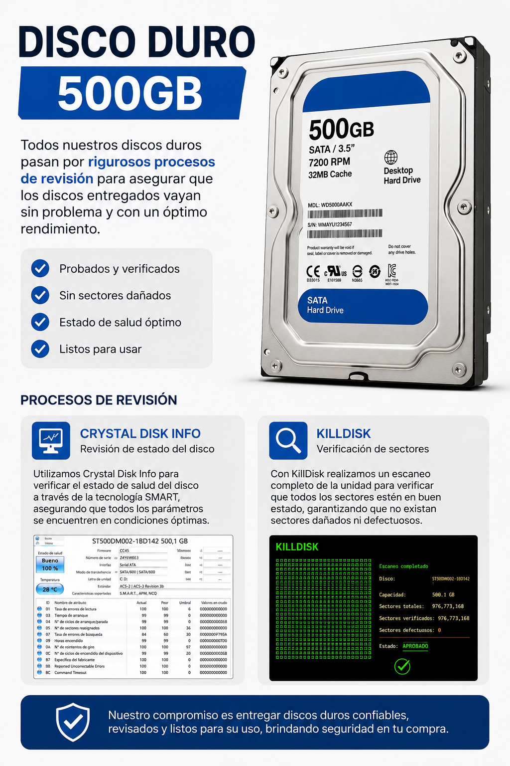 Disco Duro 500GB - 3.5" Desktop - Imagen 2